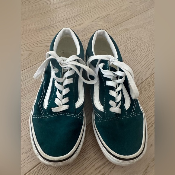 Vans Other - Kids Vans Green Old Skool Shoes Size 5 Big Kid